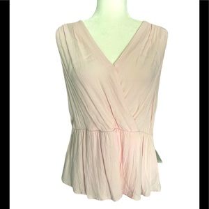 Chelsea28 pale pink viscose gauze blouse size S